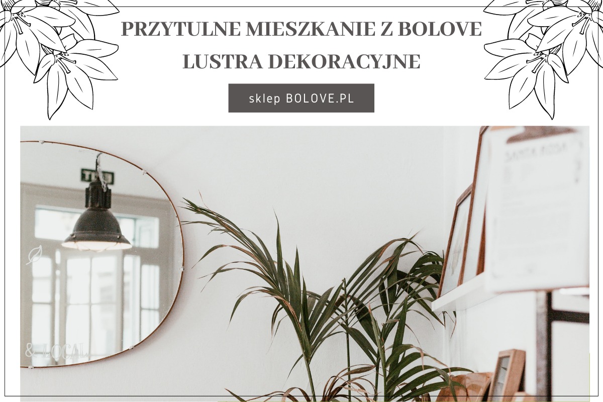 przytulne mieszkanie z bolove lustra dekoracyjne