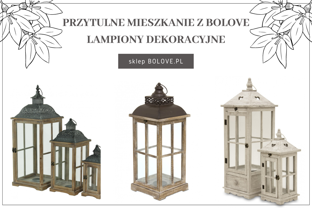 przytulne mieszkanie z bolove lampiony dekoracyjne