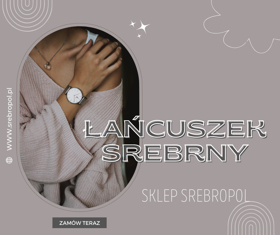 łańcuszek srebrny damski