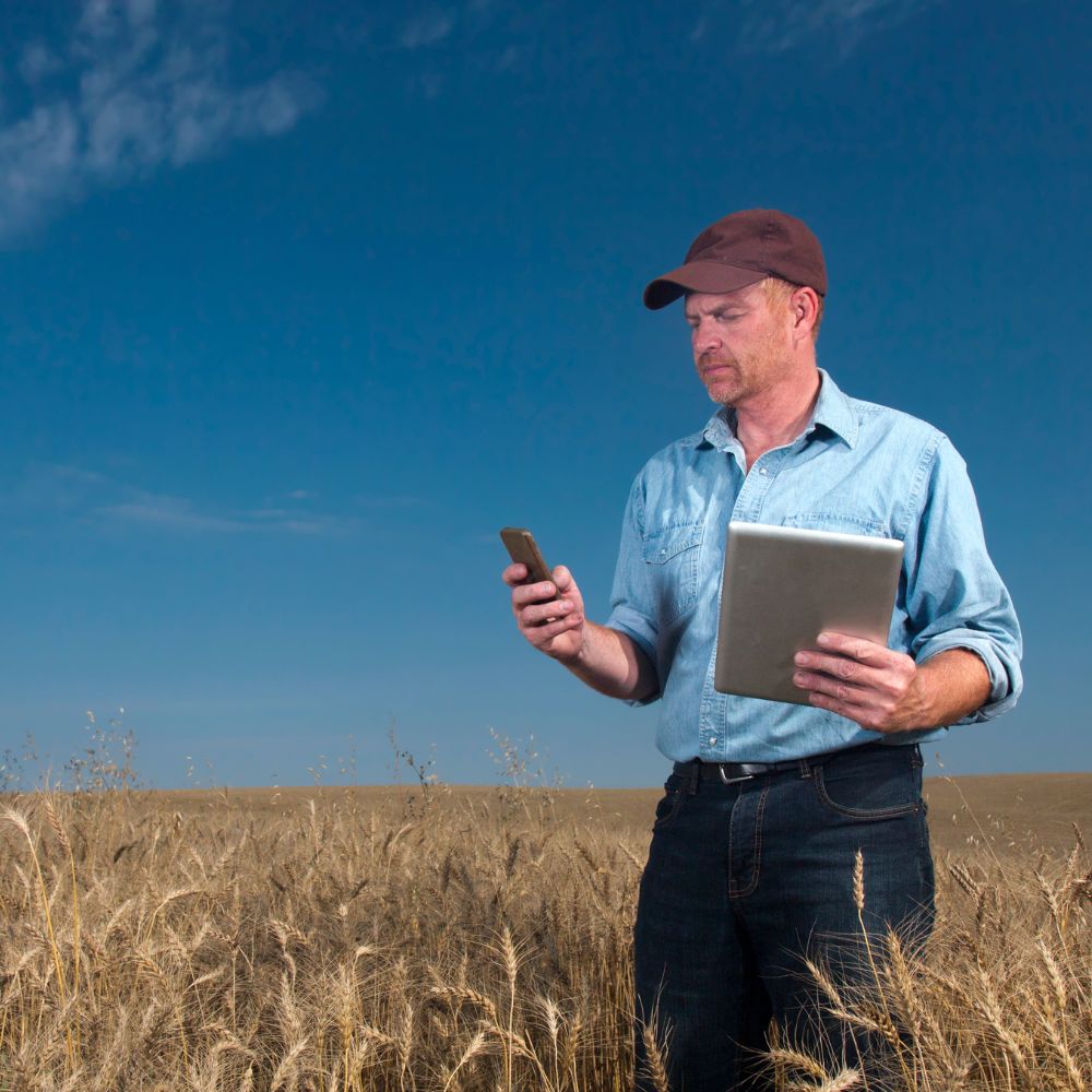 rolnik podczas nauki i kursów