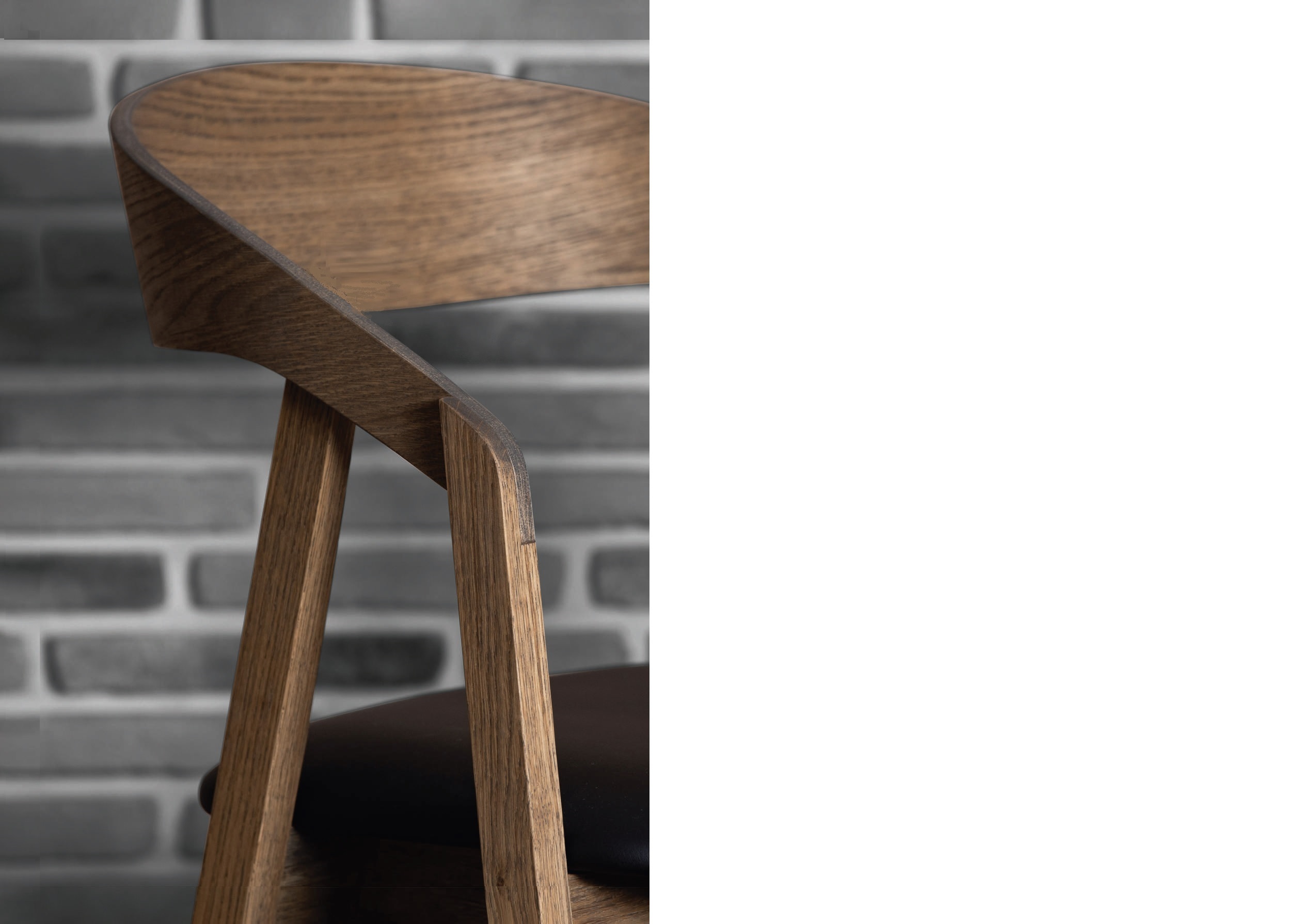 Fotel LOX olejowany w kolorze orzechu